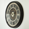ESTHETI home Roloi Toixou Plastiko me Ganazia Antike Kafe/Mpez F76x8.5cm 753-12010